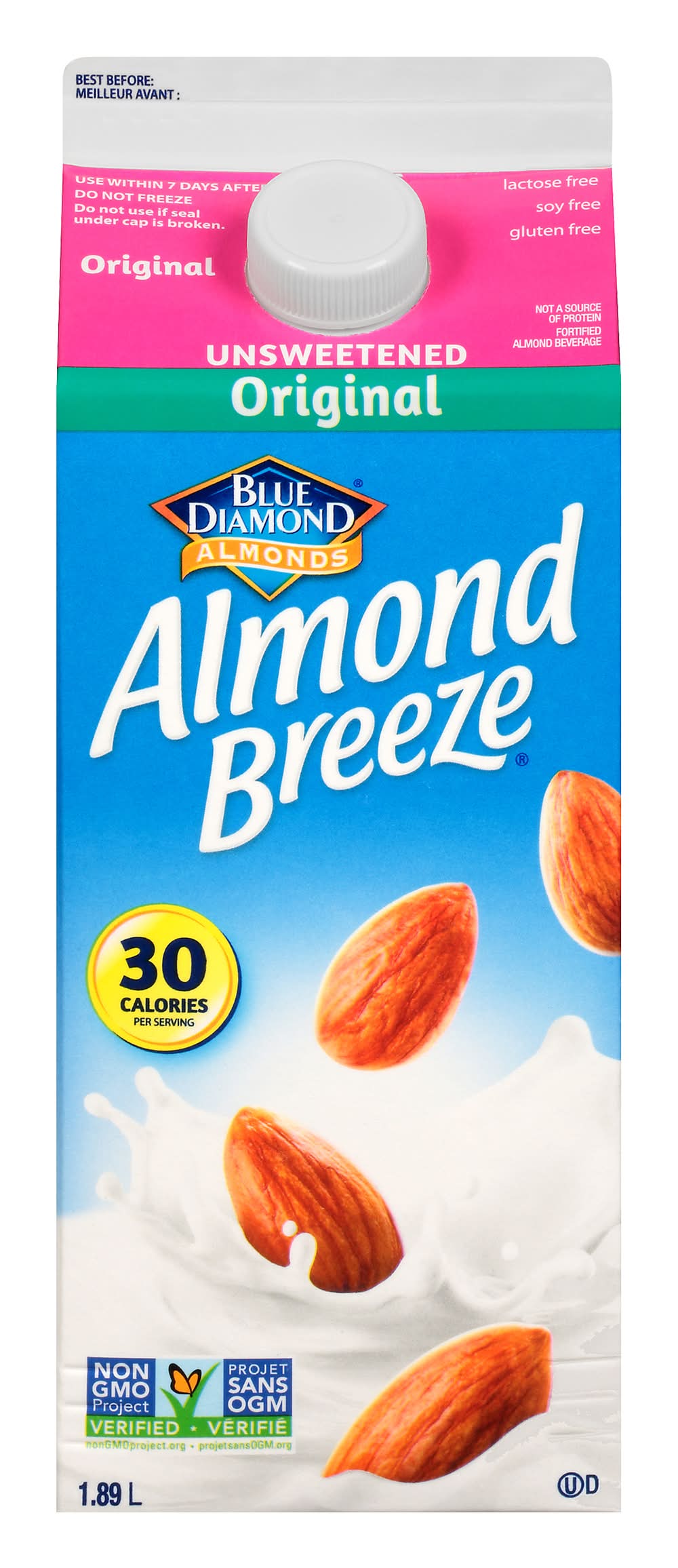 Almond Breeze Unsweetened Original Almond Milk (1.89 L)