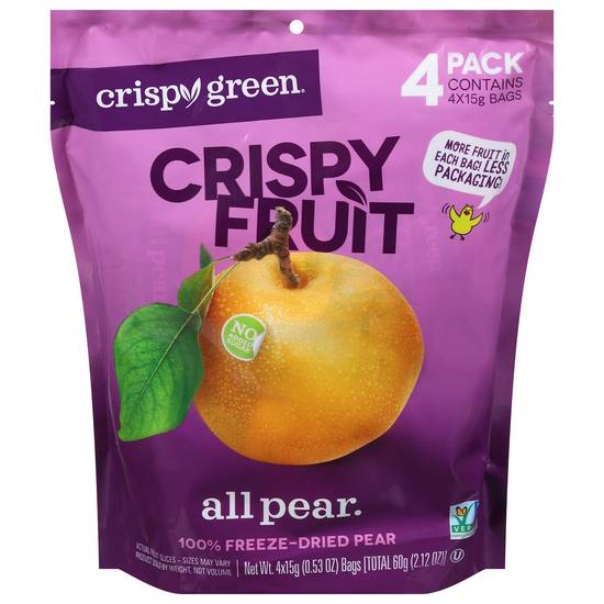 Crispy Green All Pear Crispy Fruit Bags (4 ct)