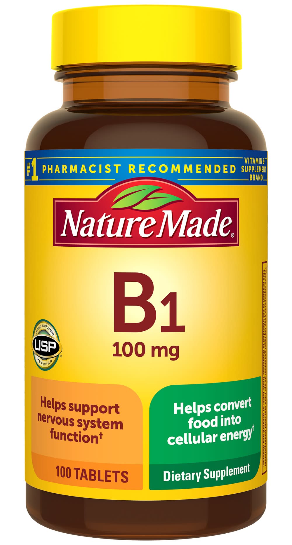 Nature Made Vitamin B1 100 mg Tablets (3.2 oz)