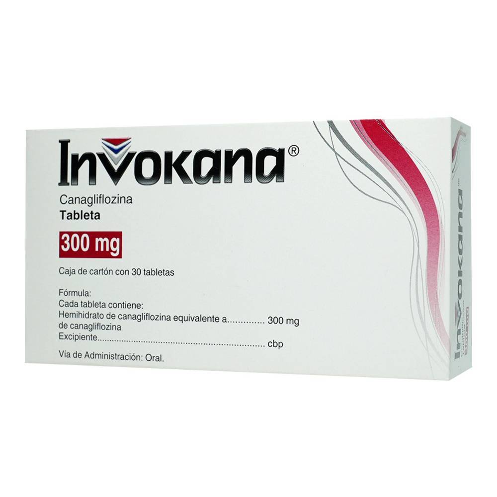 Janssen invokana canagliflozina tableta 300 mg (30 piezas)