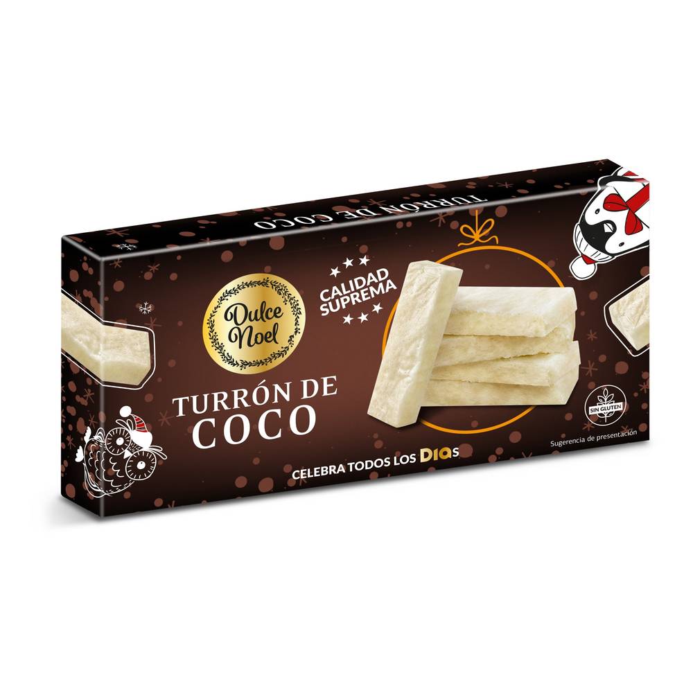 Turrón De Coco Dulce Noel Dia Caja 150 G