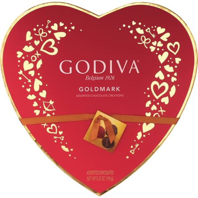 Godiva Heart, 14 ct, 5.25 oz