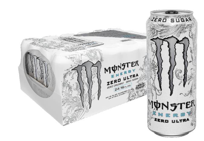 Monster Energy Drink - Zero Ultra - 24/16 oz cans (1X24|Case of 1)