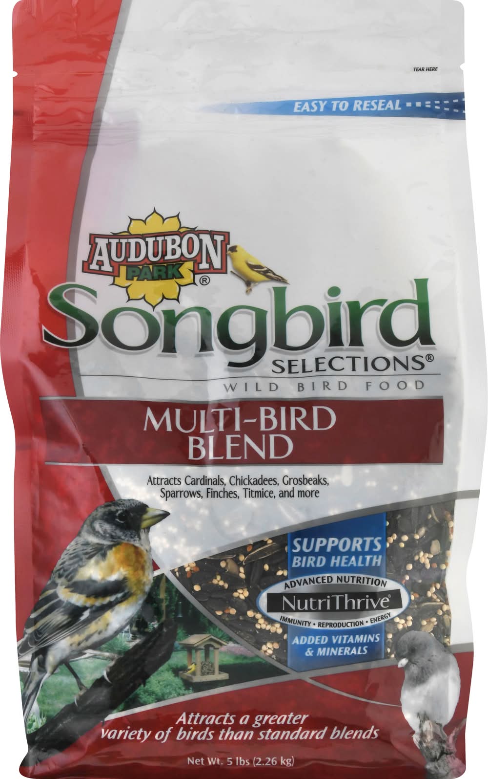 Audubon Park Songbird Selections Wild Multi-Bird Blend Food (5 lbs)