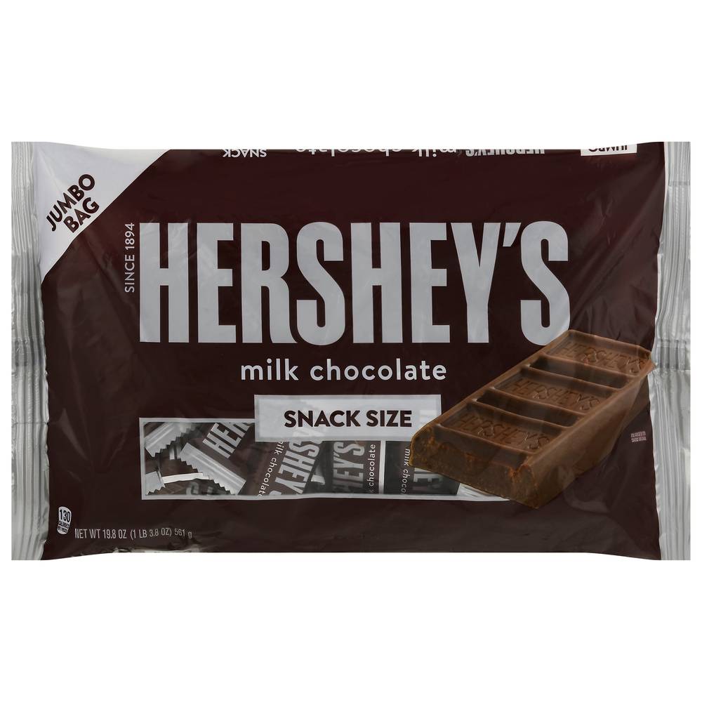 Hershey's Milk Chocolate Snack Size Candy (1.24 lbs)