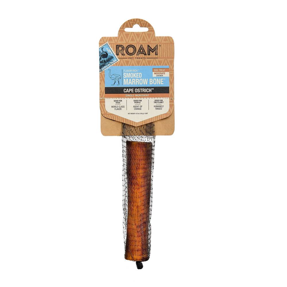 ROAM® Smoked Marrow Dog Bone Treat - Cape Ostrich (Size: Large)