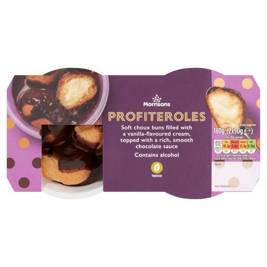 Morrisons Vanilla, Profiteroles (2 pack)