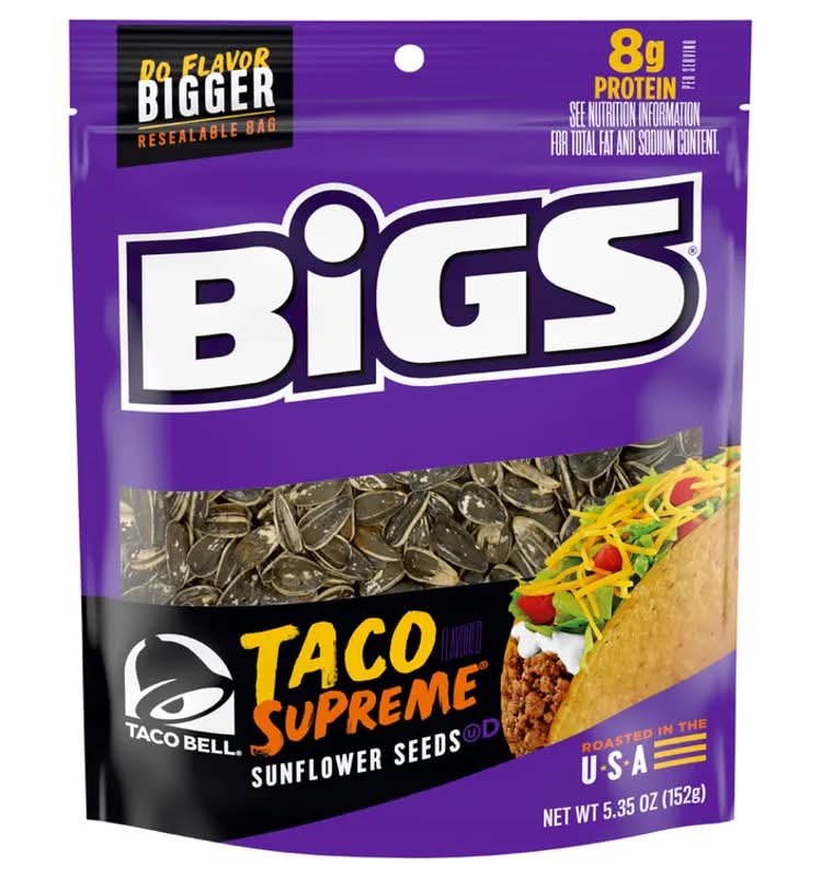 Bigs Sunflower Seeds Taco Bell Taco Supreme