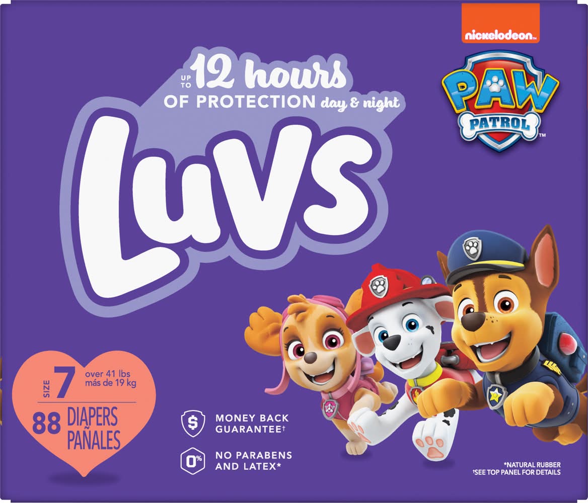 Luvs Pro Level Leak Protection Diapers, 7 (88 ct)