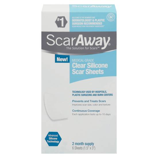 Scaraway Clear Silicone Scar Sheets