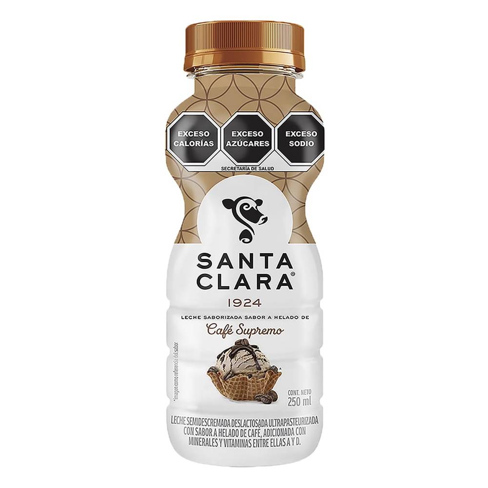 Santa Clara · Leche deslactosada, helado de café supremo (250 ml)