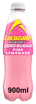 Lucozade Pink Lemonade, Zero Sugar Energy Drink (900ml)