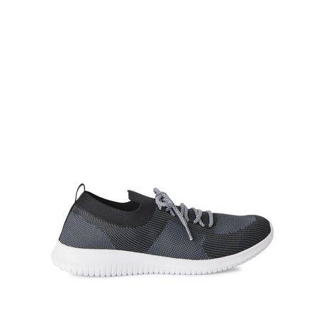 Athletic Works Men''s Knit Sneakers (Color: Black, Size: 13)