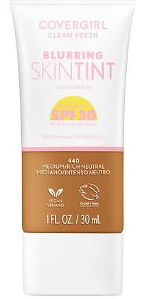 CoverGirl Clean Fresh Blurring Skin Tint Spf 30, 440-Medium Rich Neutral (1 fl oz)