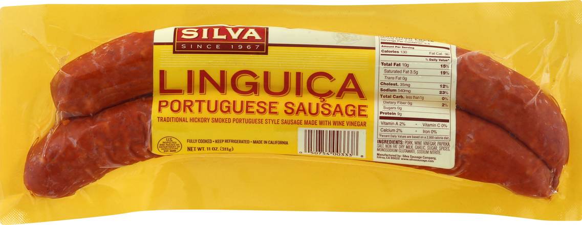 Calories in All Beef Hot Links from Silva