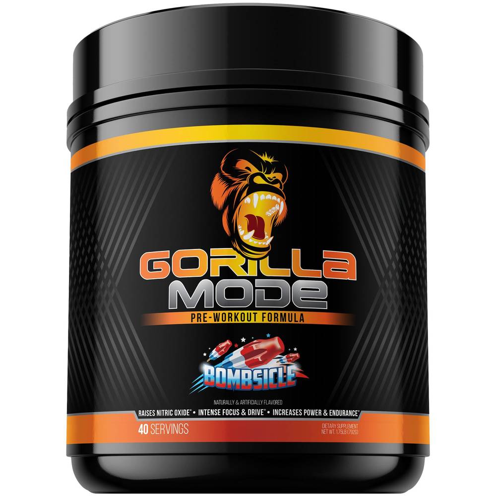 Gorilla Mind Gorilla Mode Pre-Workout Powder (1.75 lb) ( bombsicle)