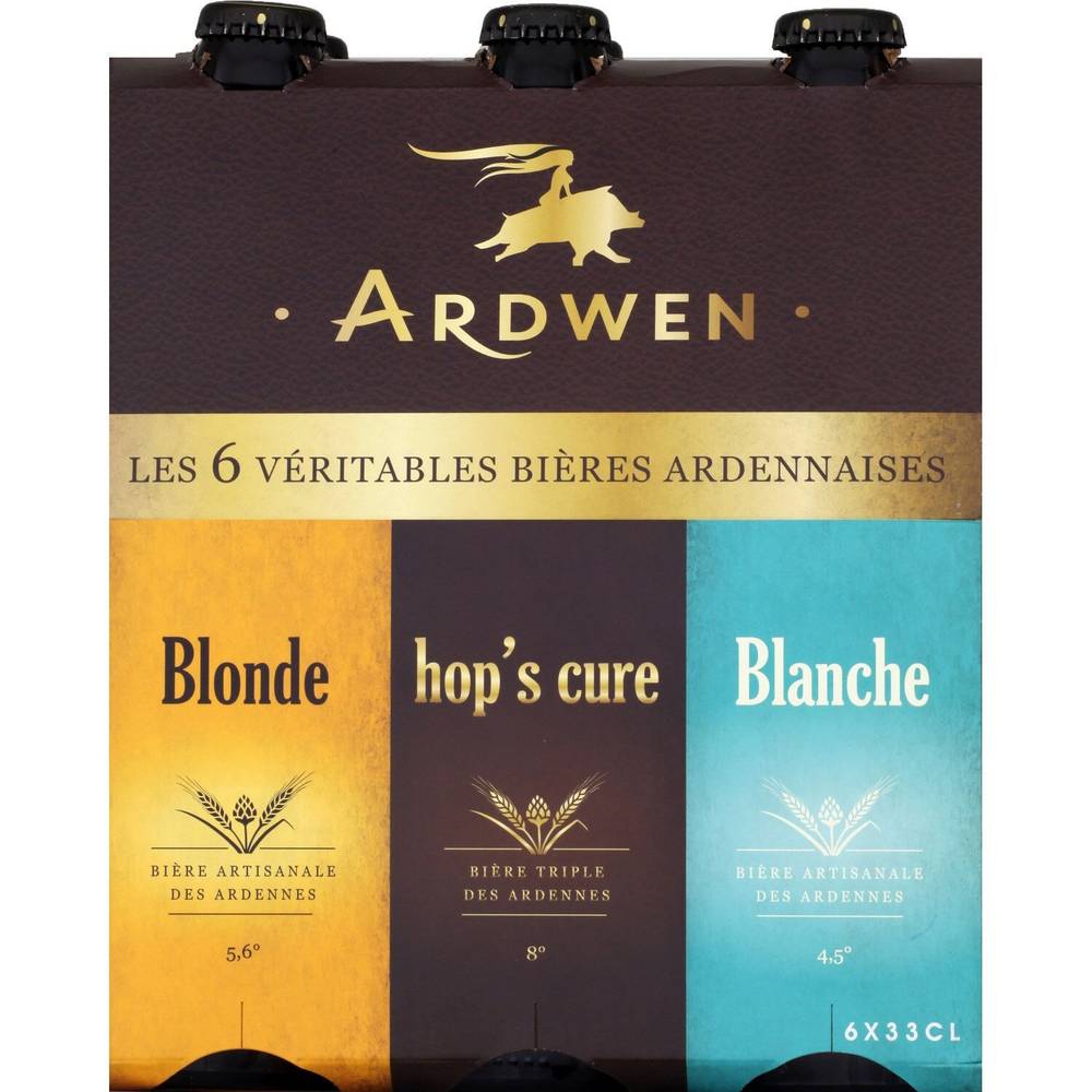 Ardwen - Bières ardennaises 6 véritables (6 pack, 330 ml)