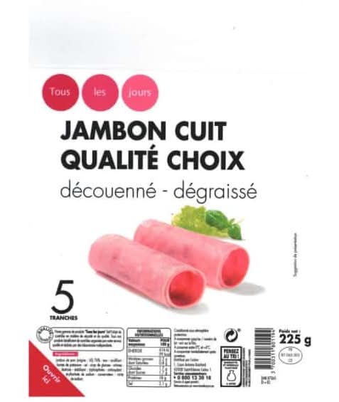 Tous Les Jours - Jambon cuit découenné et dégraissé (5)