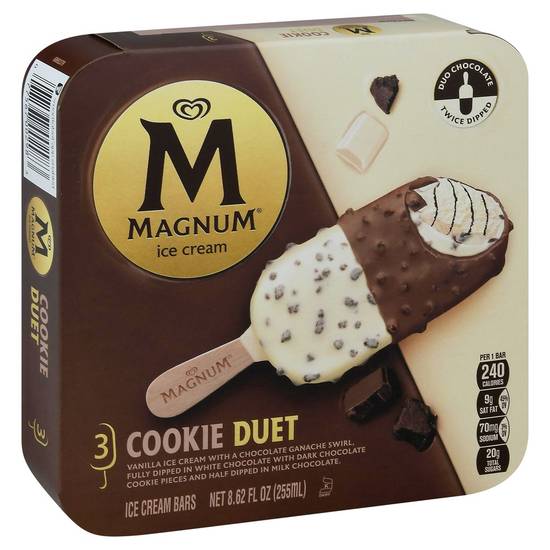 Magnum Cookie Duet Ice Cream Bars (3 ct)
