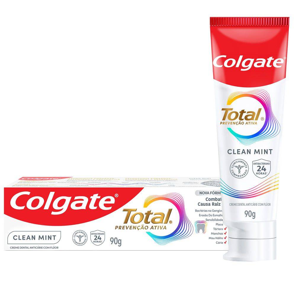 Colgate creme dental total 12 clean mint (90 g)