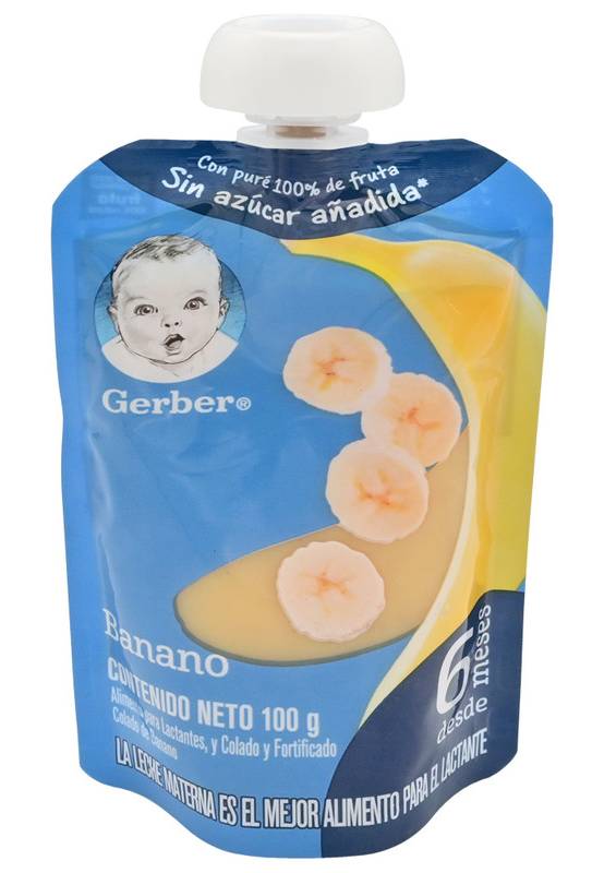 Gerber PURE FRUTA BANANO 6+MESES *100G