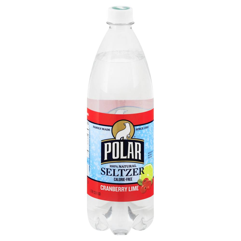 Polar 100% Natural Cranberry Lime Flavored Seltzer (33.8 fl oz)