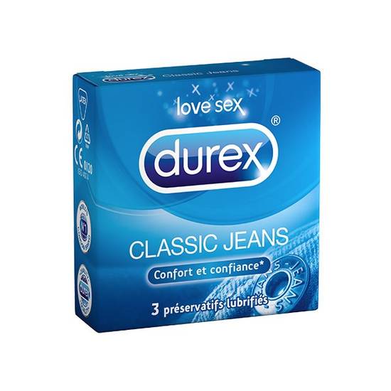 Durex Jeans boite de 3 préservatifs