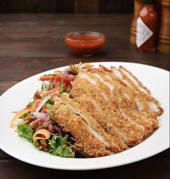 Crispy Chicken Breast Salad