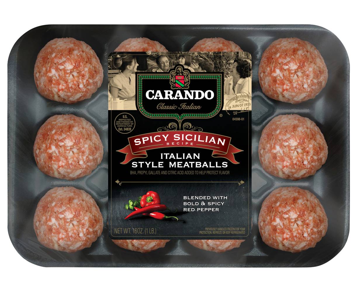 Carando Sicilian Recipe Meatballs, Grilling-Cheese (16 oz)