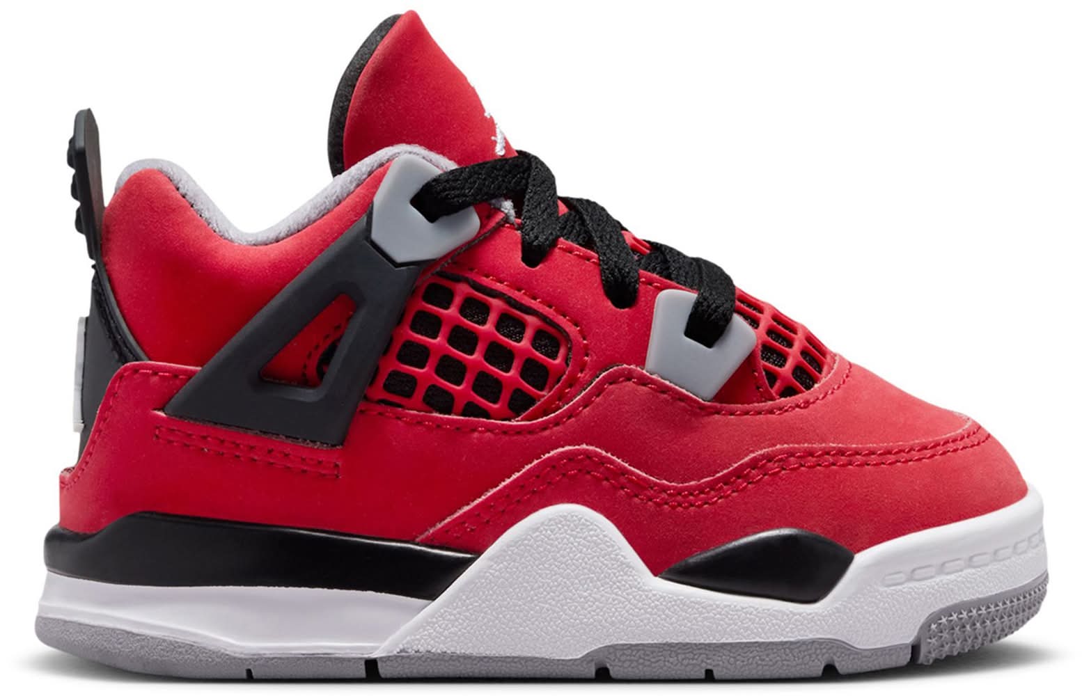Air Jordan Toddler 4 Retro 'Toro' Basketball Shoes (Fire Red/White-Black-Cement Grey, 8.0K)