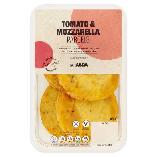 Asda Tomato & Mozzarella Parcels 108g