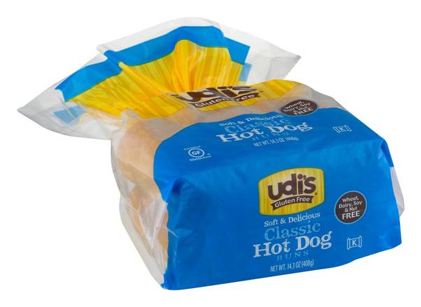 Gluten Free Classic Hot Dog Buns Udi's 12.9 oz