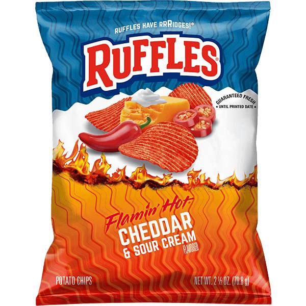 Ruffles Flaming Hot Cheddar Sour Cream 2.5oz