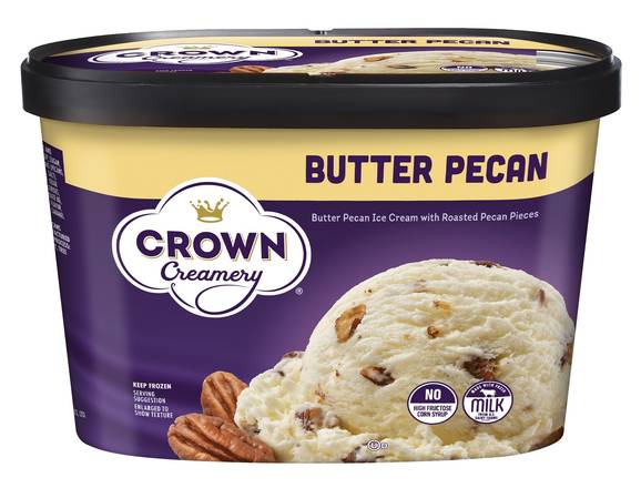 Crown Creamery Pecan Ice Cream (butter)