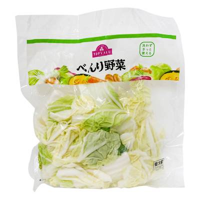 トップバリュ　ざく切り白菜　２００g