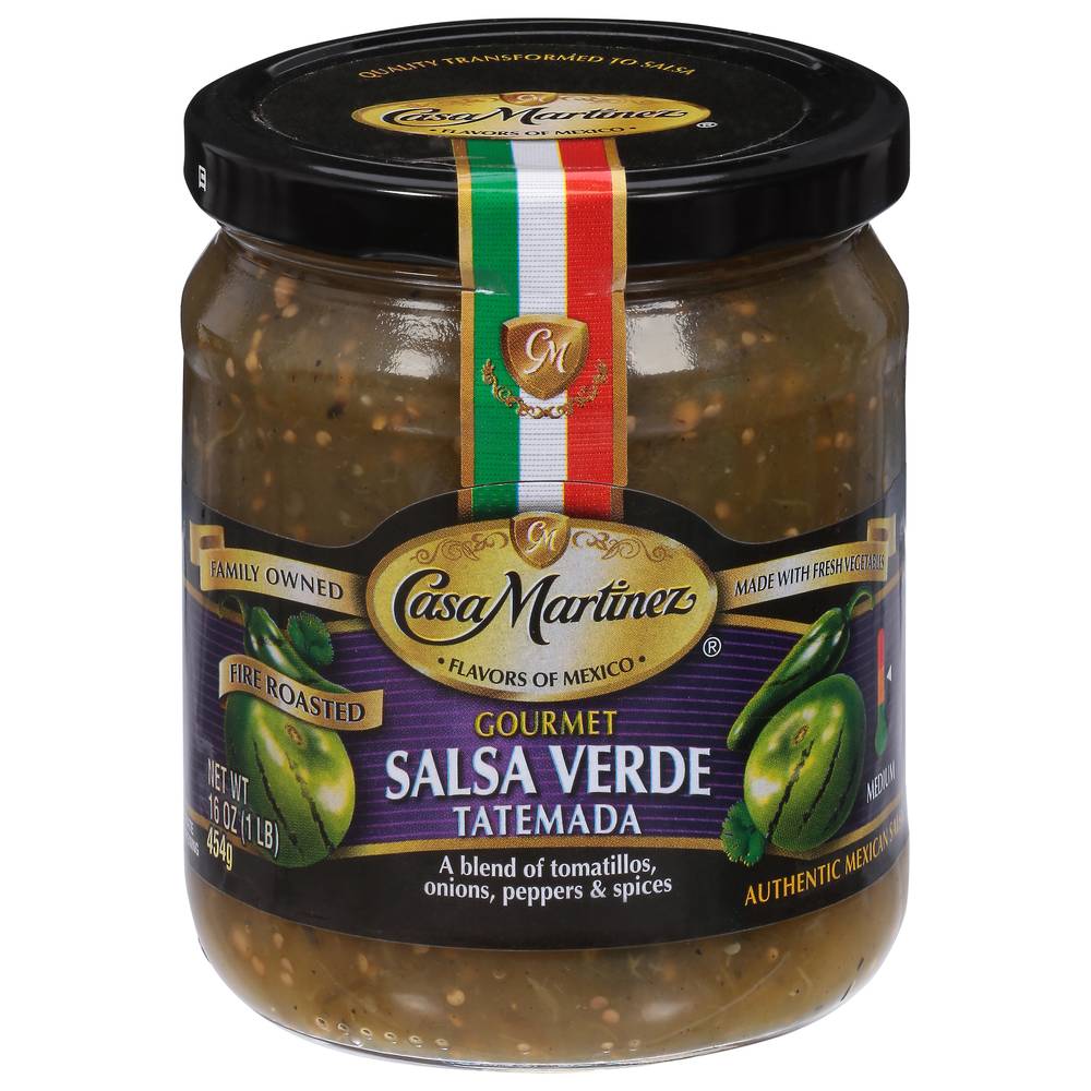 Casa Martinez Fire Roasted Salsa Verde Tatemada (1 lbs)