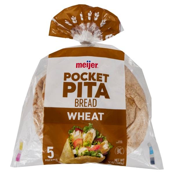 Meijer Wheat Pocket Pita Bread (5 ct)