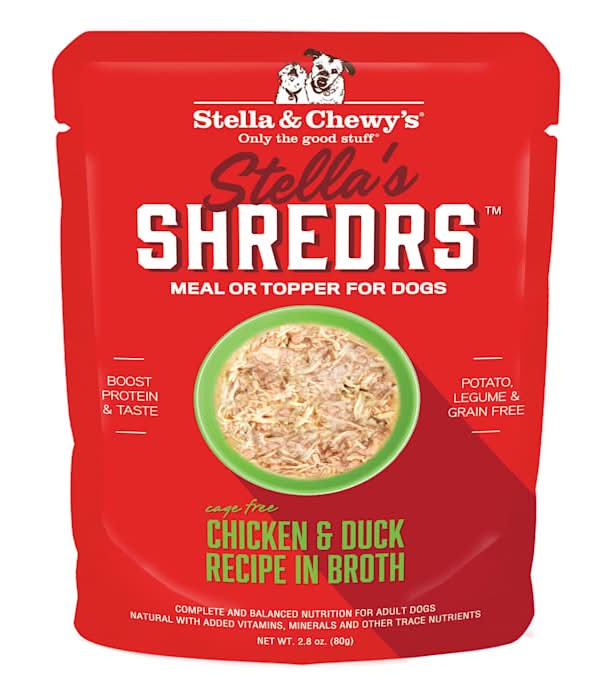 Stella & Chewy's Shredrs Cage Free Chicken Recipe in Broth Wet Dog Food (2.8 oz)