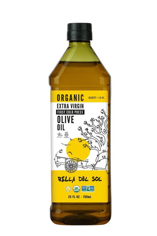 Bella del sol huile d'olive extra vierge bio (750 ml) - organic extra virgin olive oil (750 ml)
