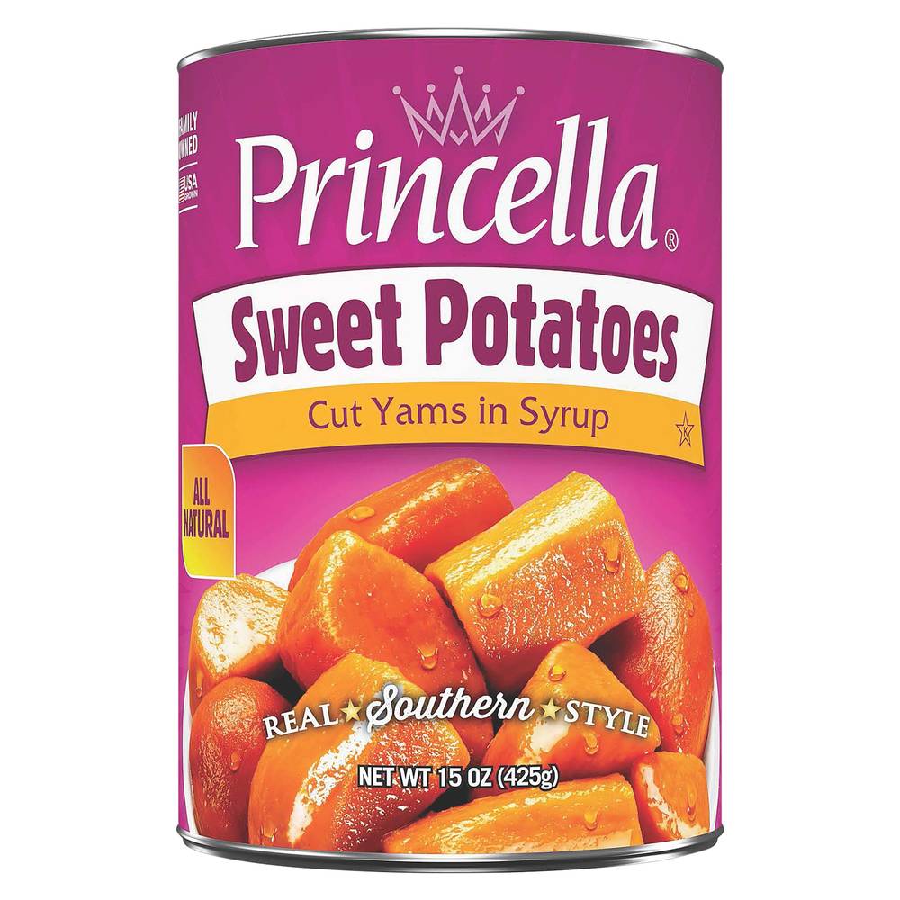 Princella Sweet Potatoes Cut Yams in Syrup (15 oz)