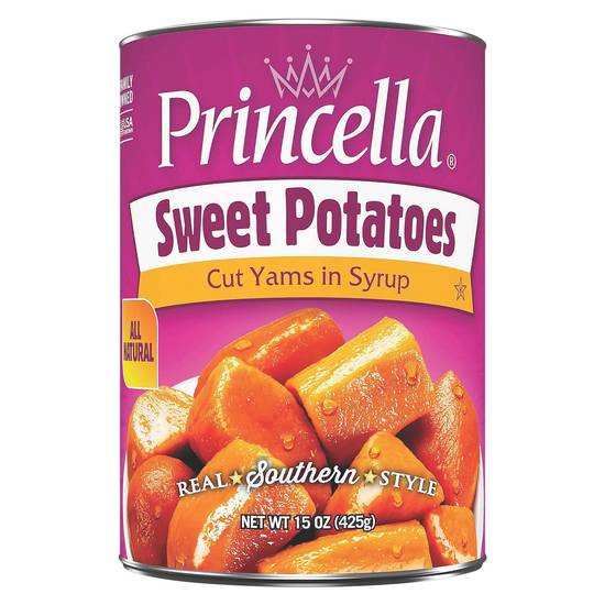 Princella Sweet Potatoes Cut Yams in Syrup (15 oz)