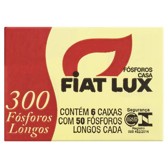 Fiat lux fósforos longos (300 un)