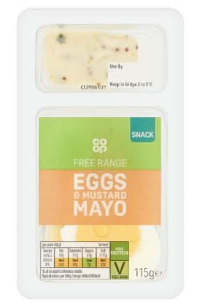 Co-op Free Range Eggs & Mustard Mayo 115g