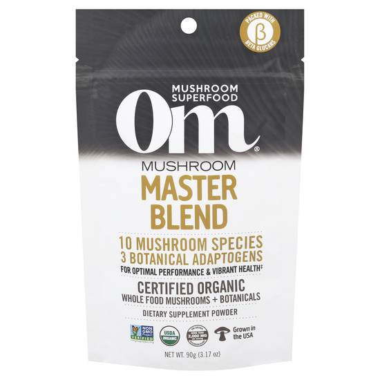 Om Organic Mushro Master Blend Supplement Powder