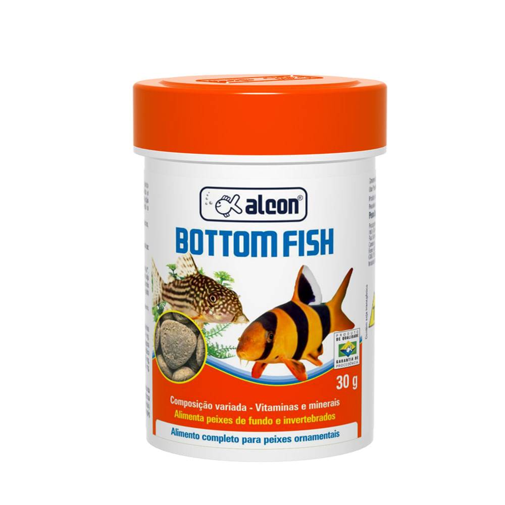 Alcon alimento completo com peixes bottom fish (30g)