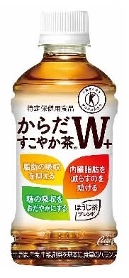 252606：コカ・コーラ からだすこやか茶Ｗ（特保） 350MLペット / Coca Cola Karada Sukoyakacha W Blended Tea, 350ML