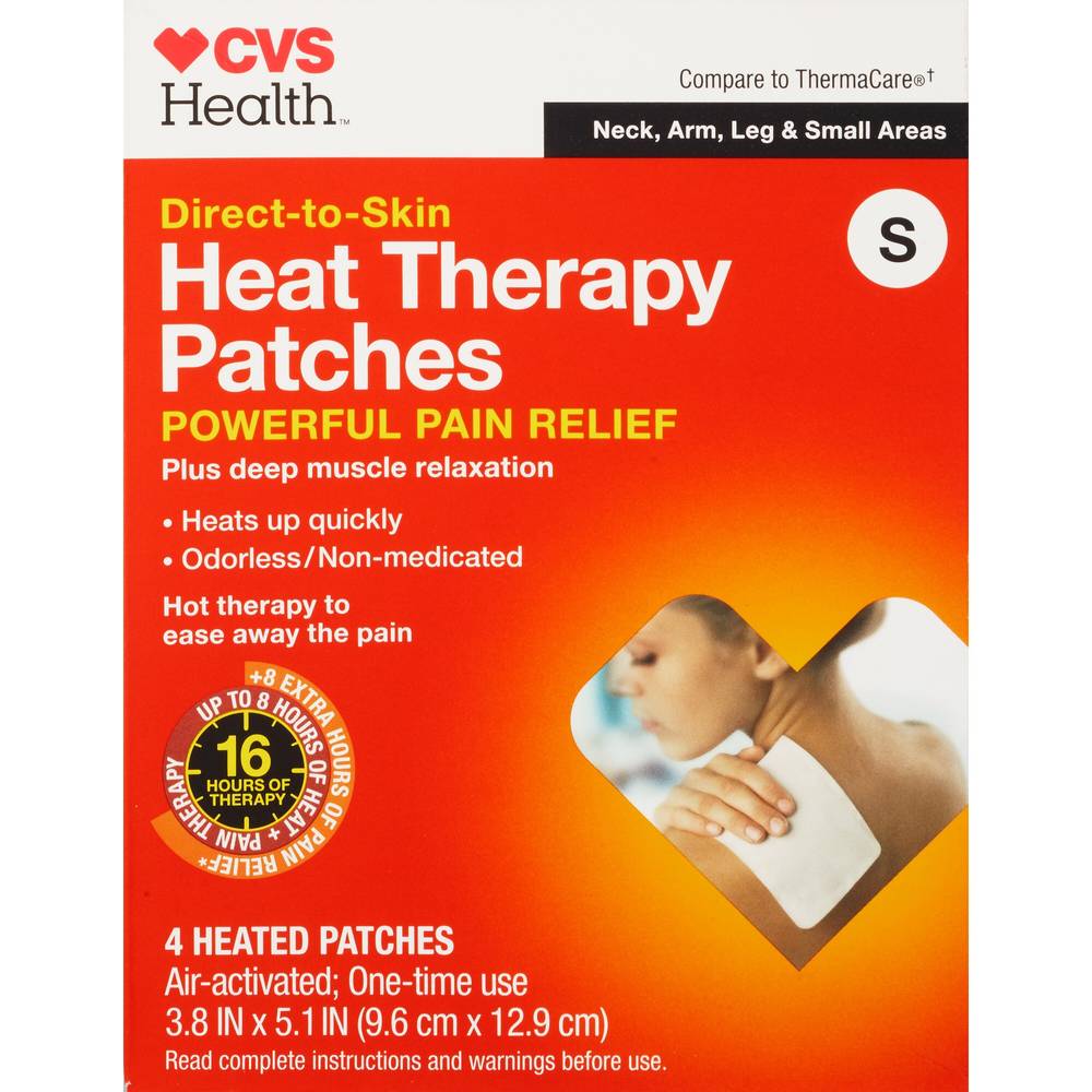 Cvs Health Heat Therapy Patches, Small, 4Ct