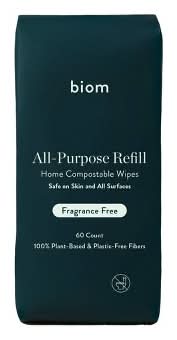 Biom Scent Free All-Purpose Cleaning Wipes Refill (60 ct)