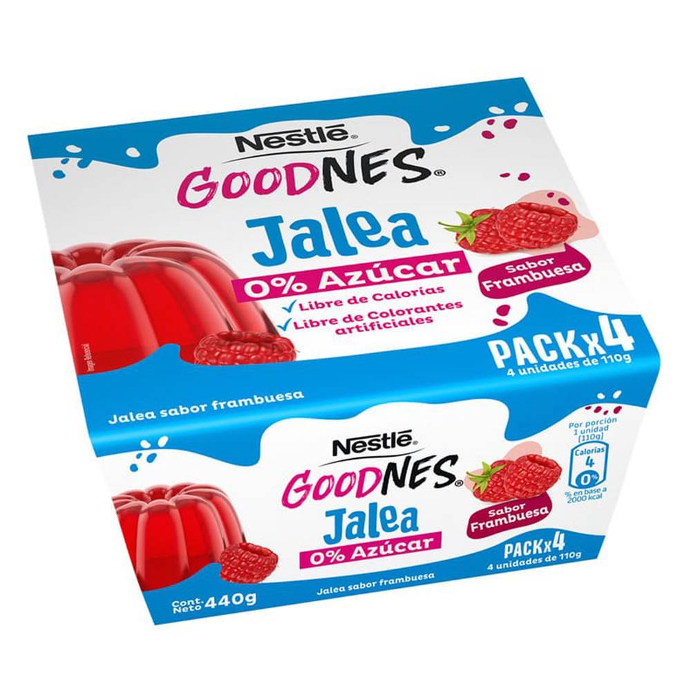 Nestlé pack jalea goodness 0% azúcar (4 u x 110 g c/u)