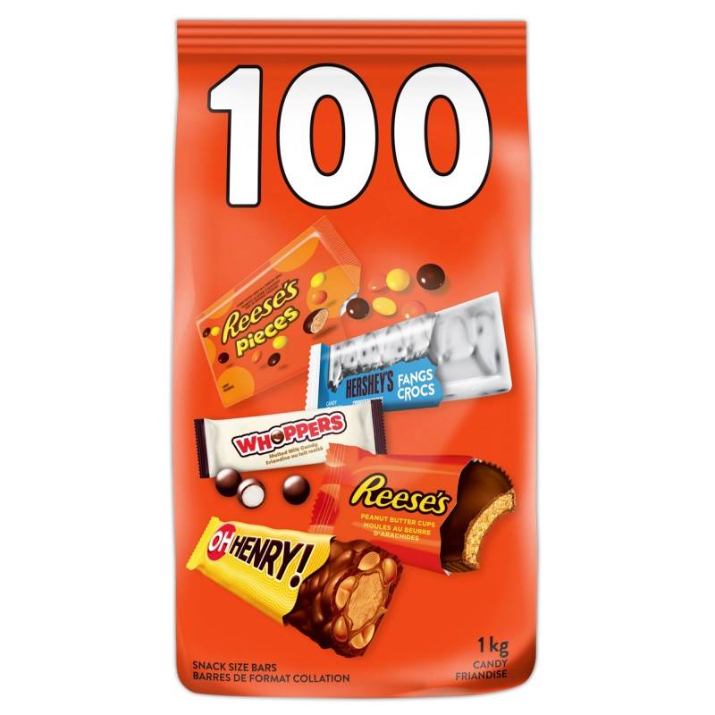 Hershey's Assorted Chocolate (1 kg, 100 ct)